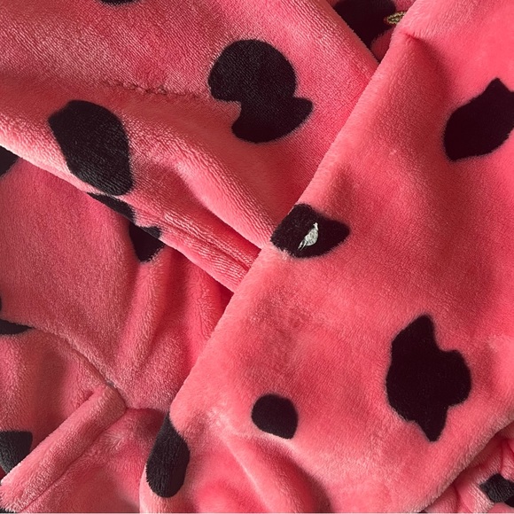 Super Cute Kawaii fleece pink cow pajama lounge set size S/M - Picture 15 of 15